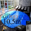 SUPER Capa para Piscina PP/PE Cor Azul / Preto M: 10,5x10,5+ 87 MolaFix + 87 LonaFix + 2 Bóia SUPER Capa para Piscina PP/PE Cor Azul / Preto M: 10,5x10,5+ 87 MolaFix + 87 LonaFix + 2 Bóia